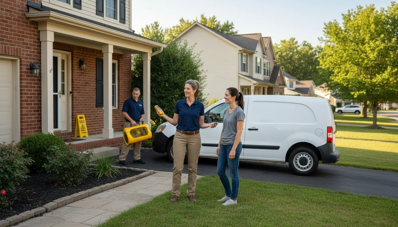 Water restoration image for Flood Water Cleanup, Removal And Restoration Services in Long Bottom, OH